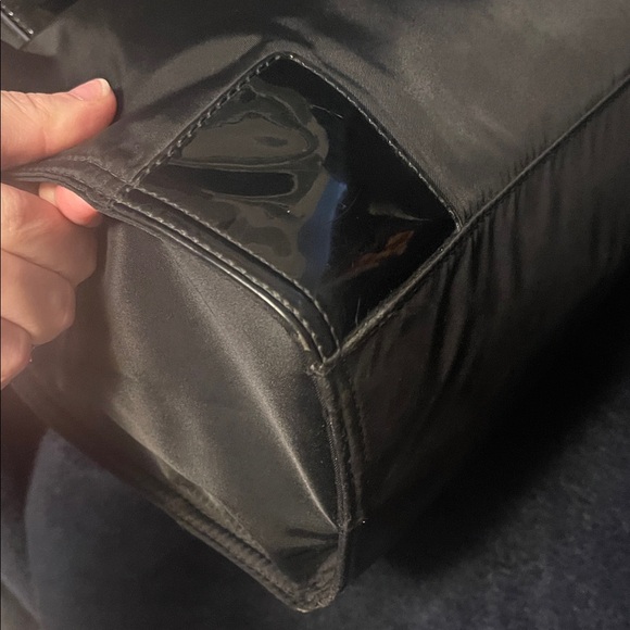 Tory Burch Black Nylon Logo Tote - Picture 5 of 12